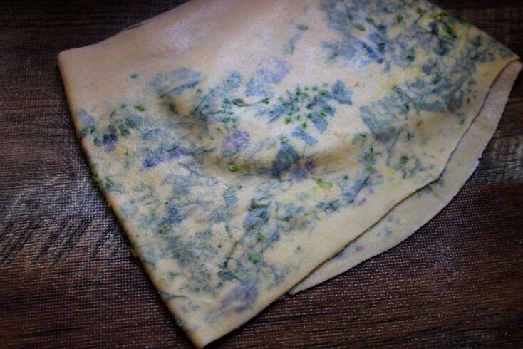 Χειροποίητες χυλοπίτες με λουλούδια