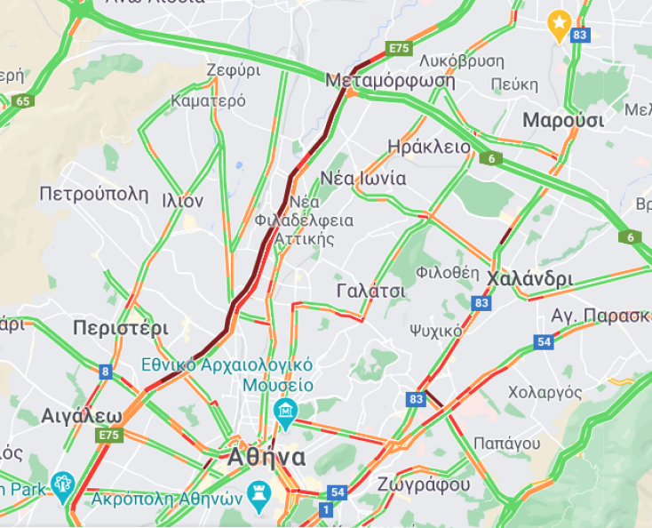 Κίνηση στους δρόμους 