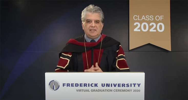 Γιώργος Δημοσθένους, Πρύτανης Καθηγητής του Πανεπιστημίου Frederick.