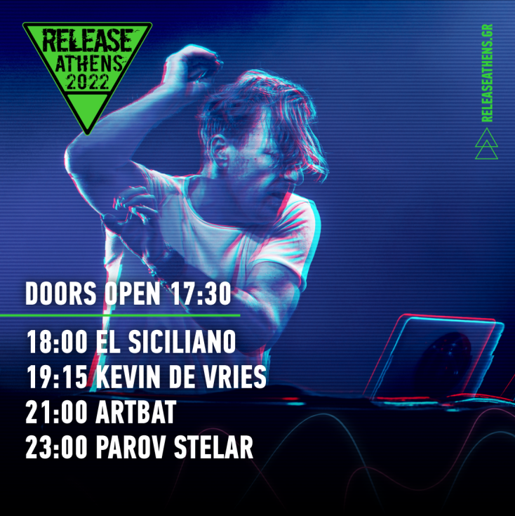 Αφίσα του Release Athens Festival 2022 για τη συναυλία του Parov Stelar