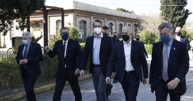 Επίσκεψη Μητσοτάκη στις εγκαταστάσεις της παλιάς ΠΥΡΚΑΛ 
