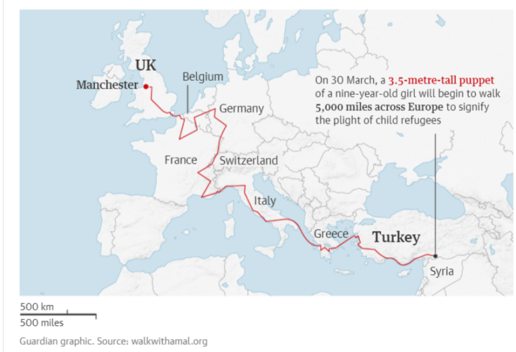 Η διαδρομή που θα διανύσει η Μικρή Αμάλ 