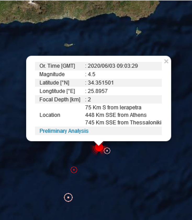 Το επίκεντρο της δόνησης