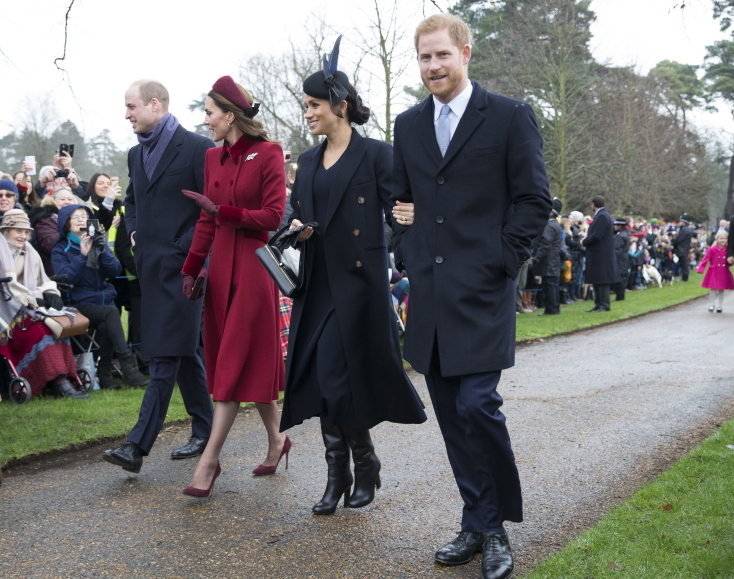 Prince William, Duke of Cambridge; Catherine, Duchess of Cambridge; Meghan, Duchess of Sussex and Prince Harry, Duke of Sussex
