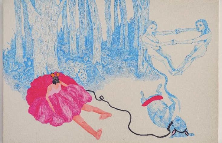 Εργο της Σοφίας Ροζάκη στην έκθεση "Γυναίκα πείσμα της Ασίας"