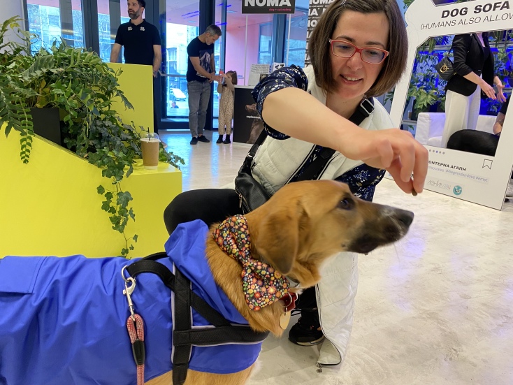 Η Ελένη ήρθε μαζί με την 2 χρονών Λούνα