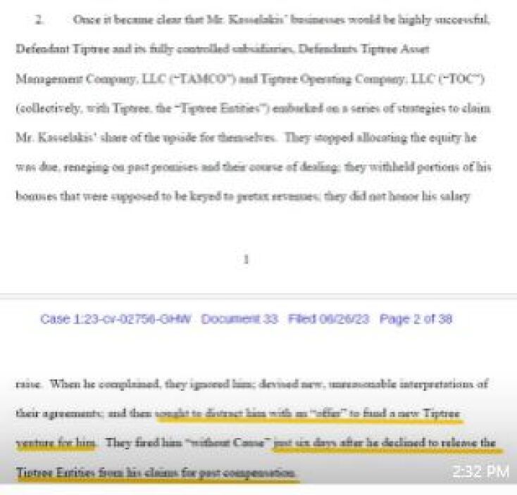 Ο Στέφανος Κασσελάκης απαντά αν απολύθηκε από Goldman Sachs και Tiptree