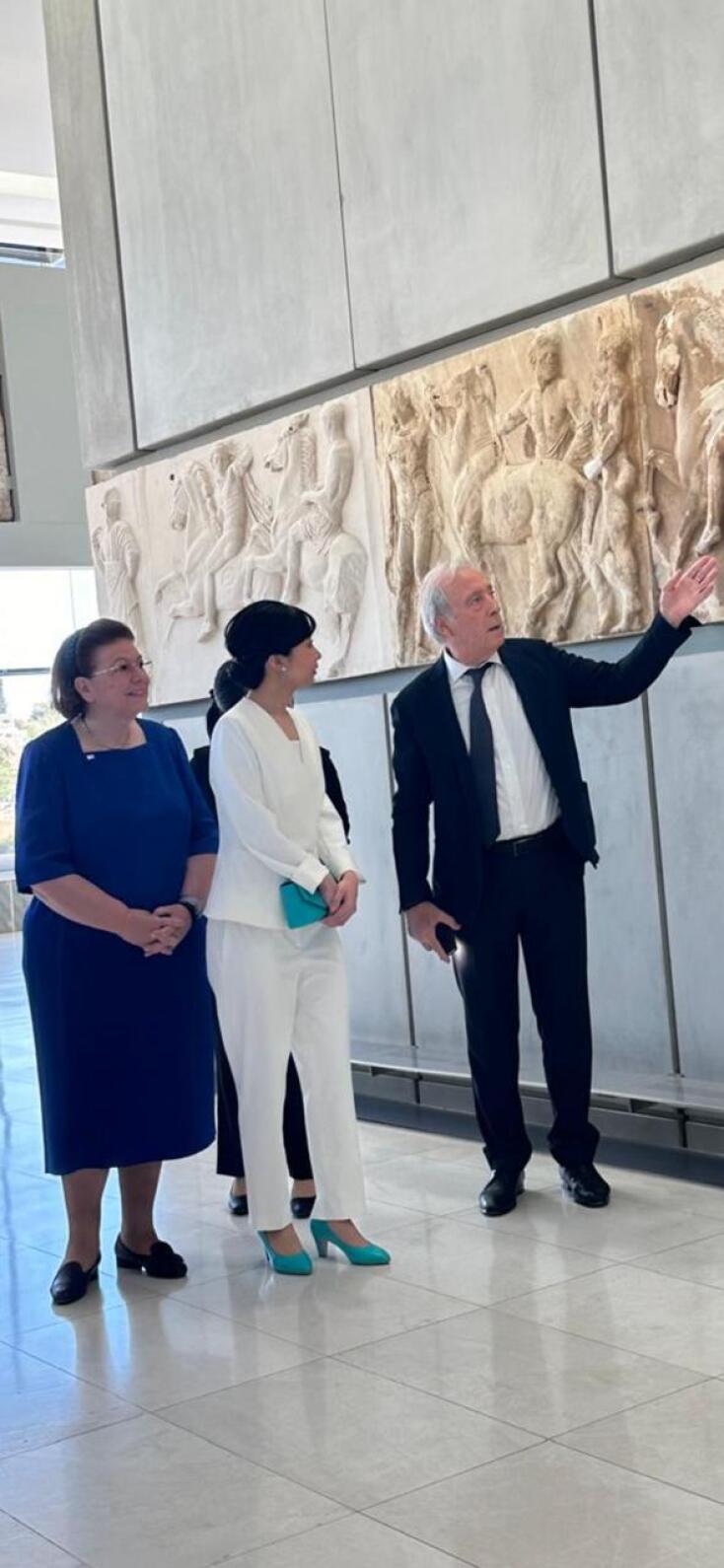 ΥΠΠΟ: Η πριγκίπισσα Κάκο της Ιαπωνίας στο Μουσείο της Ακρόπολης - Το 2024 είναι έτος Πολιτισμού και Τουρισμού Ελλάδας - Ιαπωνίας.