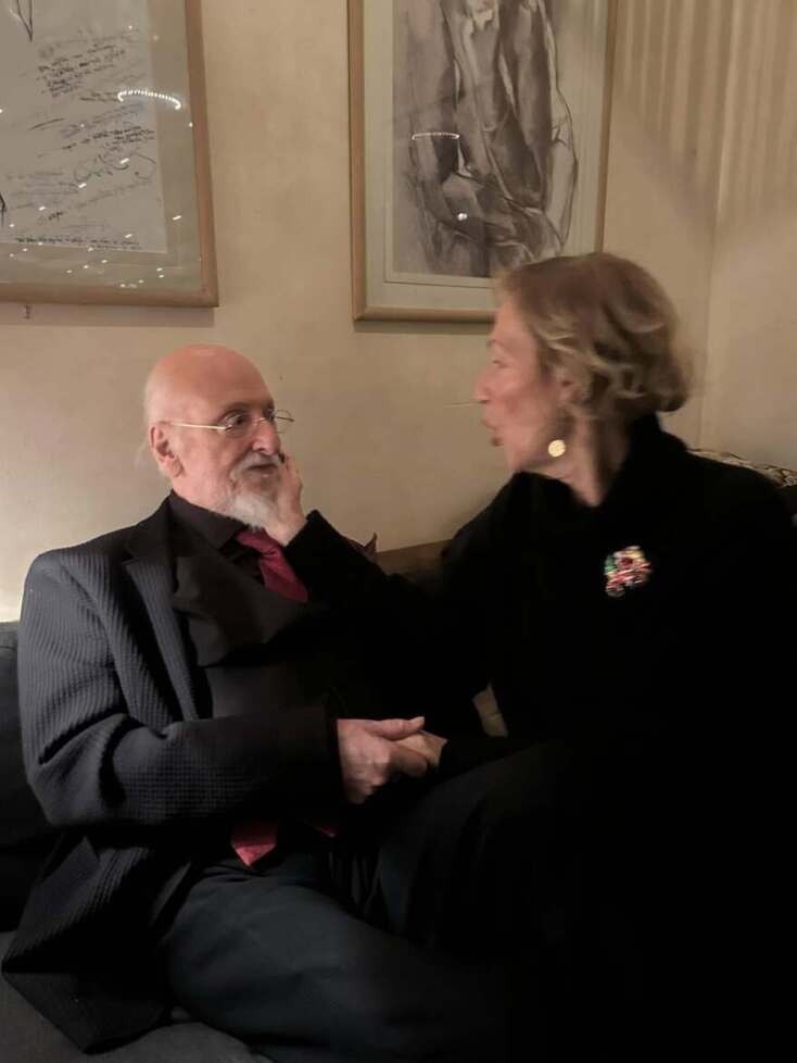 Ο Διονύσης Σαββόπουλος με την σύζυγό του, Άσπα