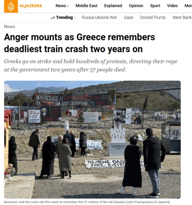 Συγκεντρώσεις για τα Τέμπη: Τι γράφουν τα διεθνή ΜΜΕ για τις τεράστιες συγκεντρώσεις και τα επεισόδια στο Σύνταγμα