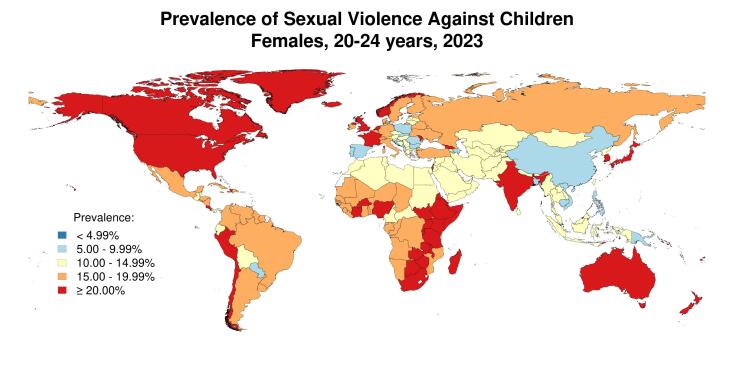 Χάρτης με τα ευρήματα της έρευνας για τις γυναίκες