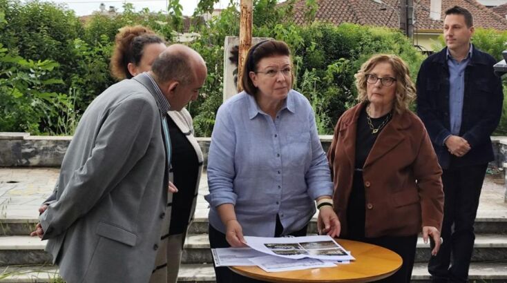 Αυτοψία της; Υπουργού Πολιτισμού στο κτηριο της ΤΑΞΥΠ που θα στεγάσει το Διαχρονικό Μουσείο Τρικάλων