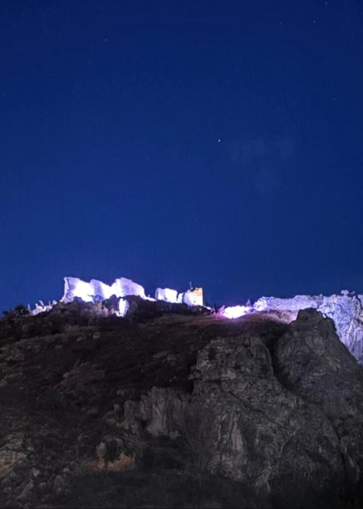 Φωτίστηκε το βυζαντινό φρούριο Γυναικοκάστρου στο Κιλκίς