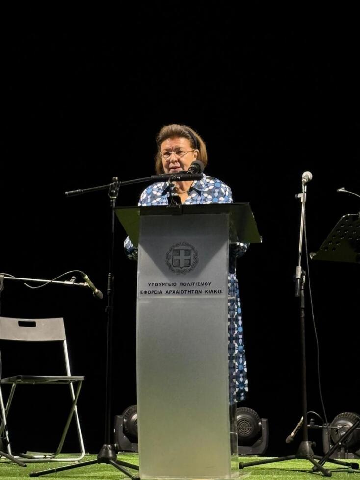 Η υπουργός Πολιτισμού, Λίνα Μενδώνη