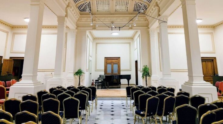 Η κεντρική αίθουσα του Κρατικού Ωδείου Θεσσαλονίκης 