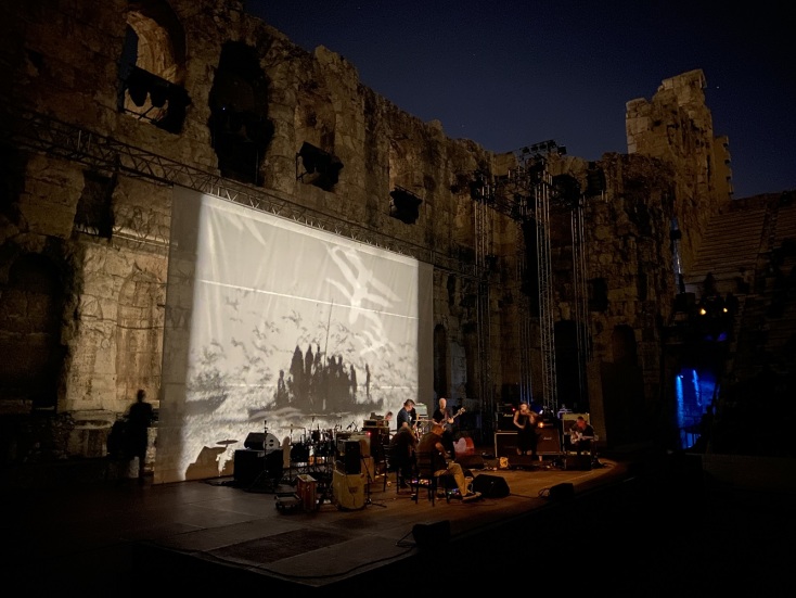 Από την συναυλία των GY!BE στο Ηρώδειο. 