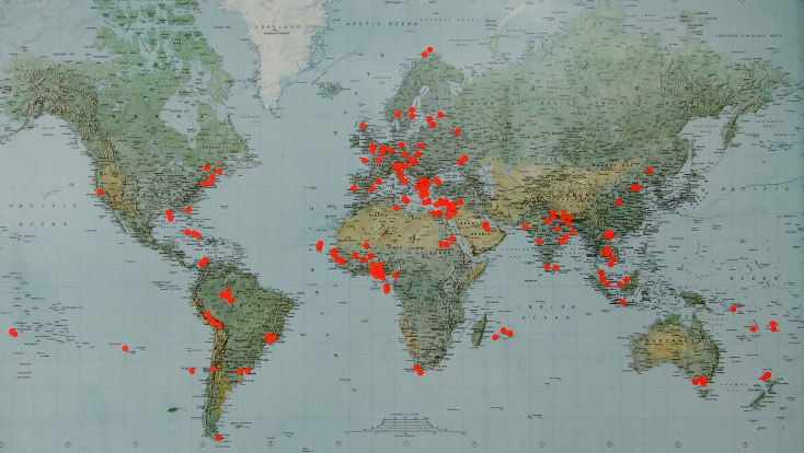 Δημήτρης Αληθεινός, οι Κατακρύψεις του στον χάρτη