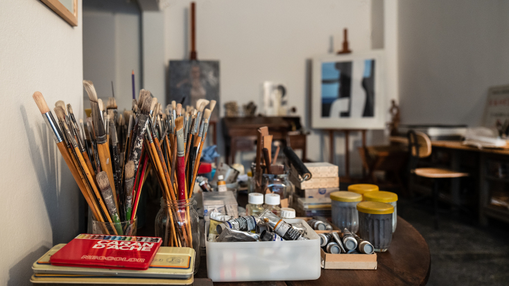 Άποψη από το Εργαστήριο Γιάννη Μόραλη