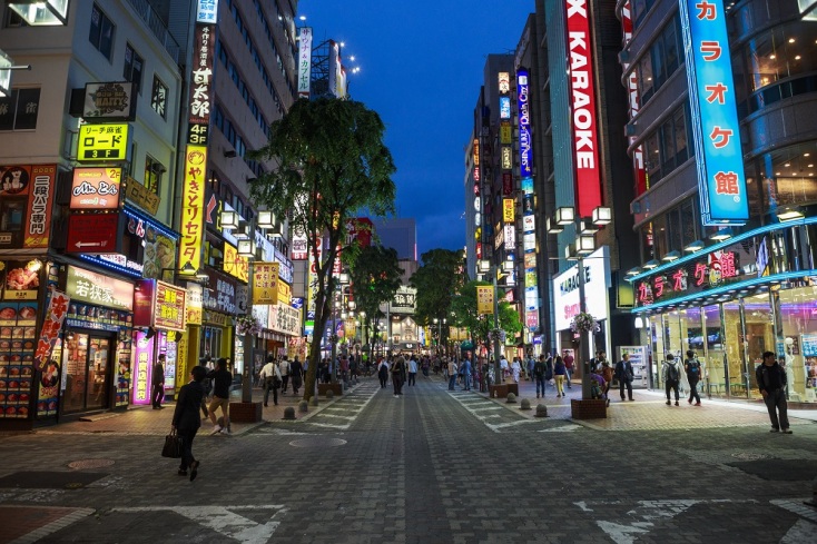Η περιοχή Kabukicho όπου έχουν ενεργή παρουσία τα μέλη της Yakuza 