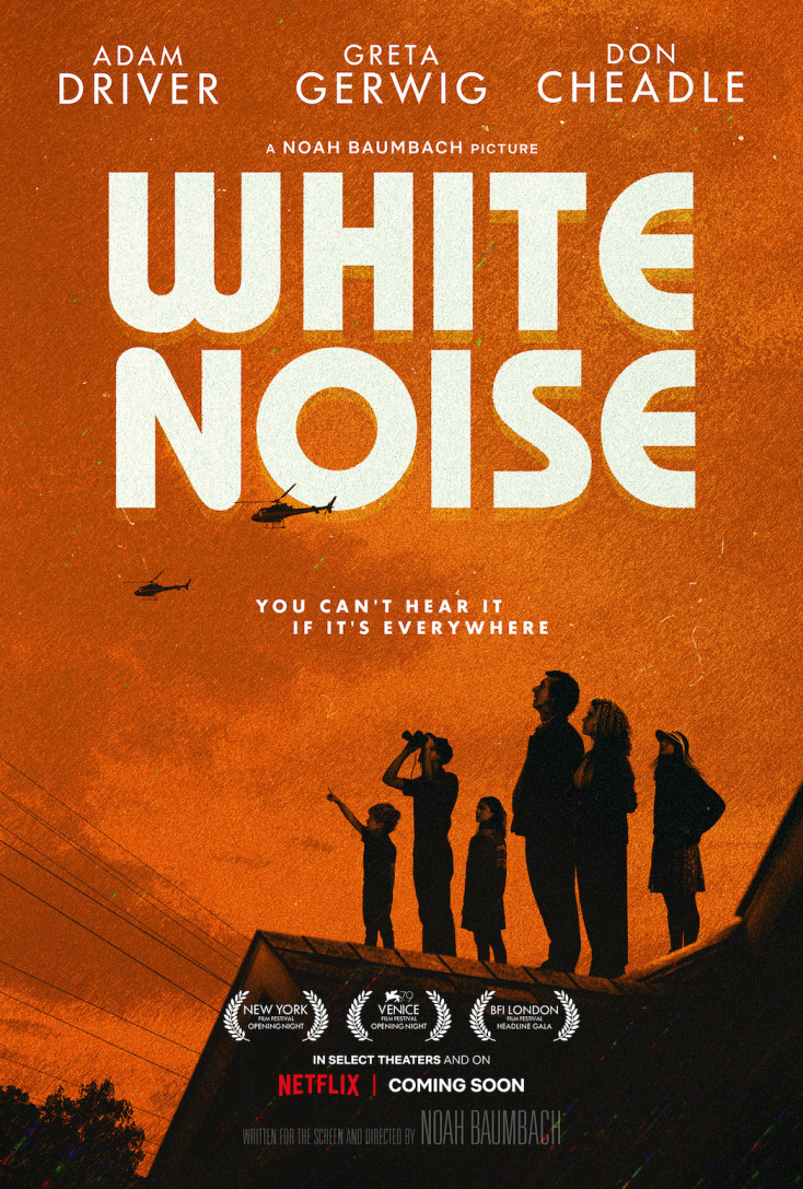 White Noise: Η ταινία του Νόα Μπάουμπακ για το Netflix με τους Άνταμ Ντράιβερ και Γκρέτα Γκέργουιγκ, βασισμένη στο βιβλίο του Ντον Ντελίλο, «Λευκός Θόρυβος», ανοίγει το Φεστιβάλ Βενετίας