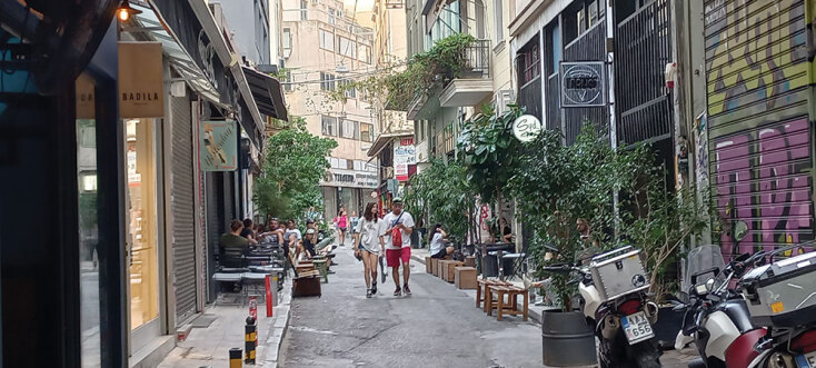 Από το κέντρο της Αθήνας.