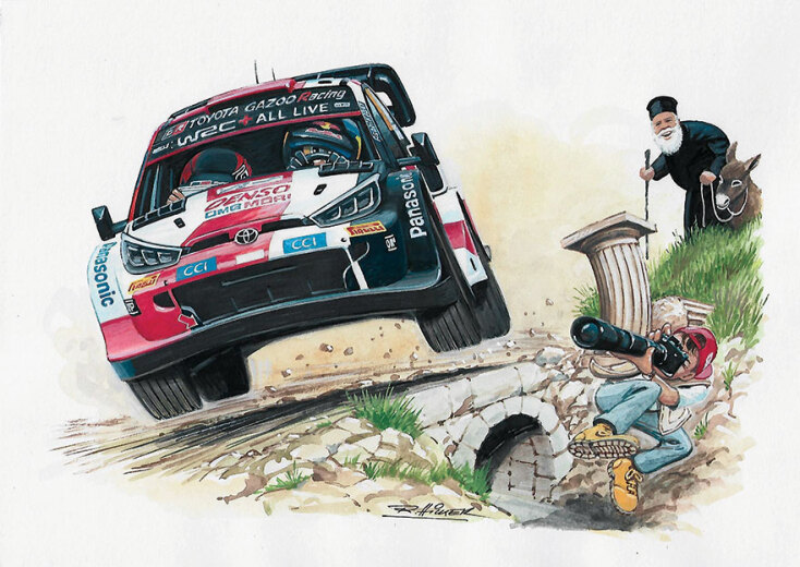 Σκίτσο για το Ράλλυ Ακρόπολις