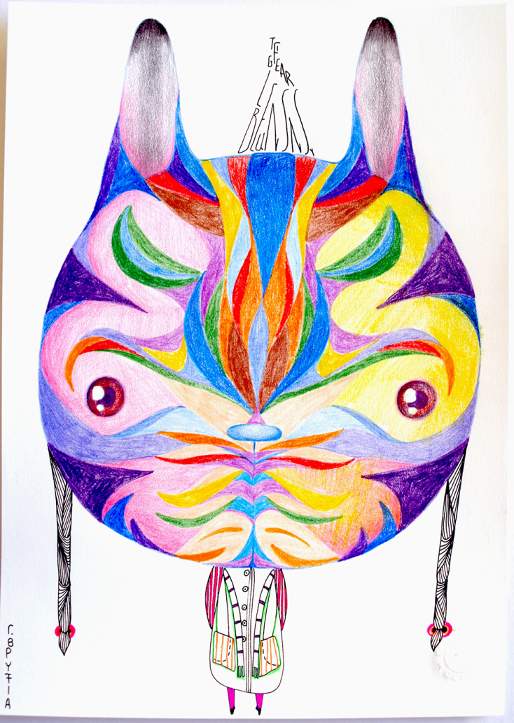 «Tiger bunny». 2021. Σχέδιο σε χαρτί