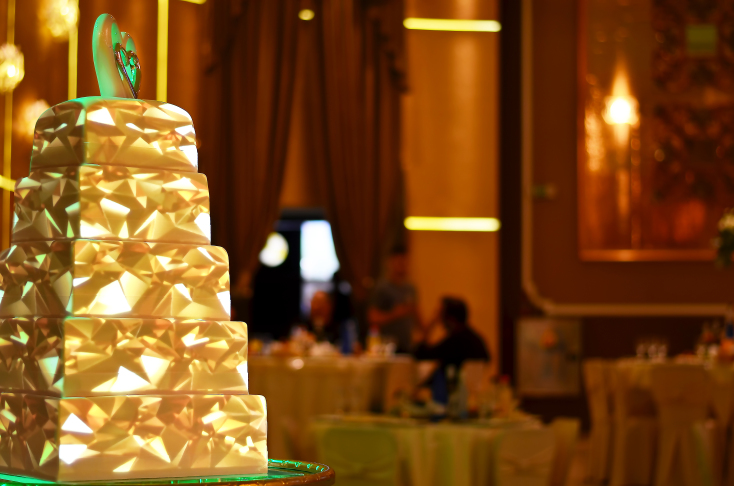 τούρτα με προβολή βίντεο 