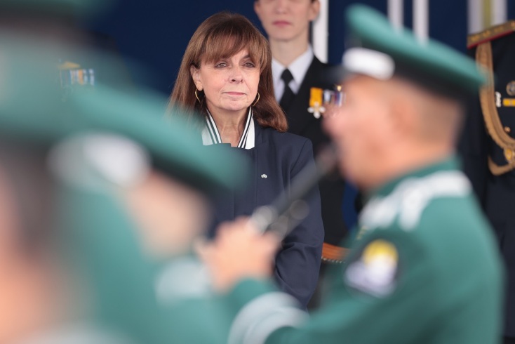 28η Οκτωβρίου: Ζωντανή εικόνα από τη μεγάλη στρατιωτική παρέλαση στη Θεσσαλονίκη, ενώπιον της Προέδρου της Δημοκρατίας, Κατερίνας Σακελλαροπούλου.