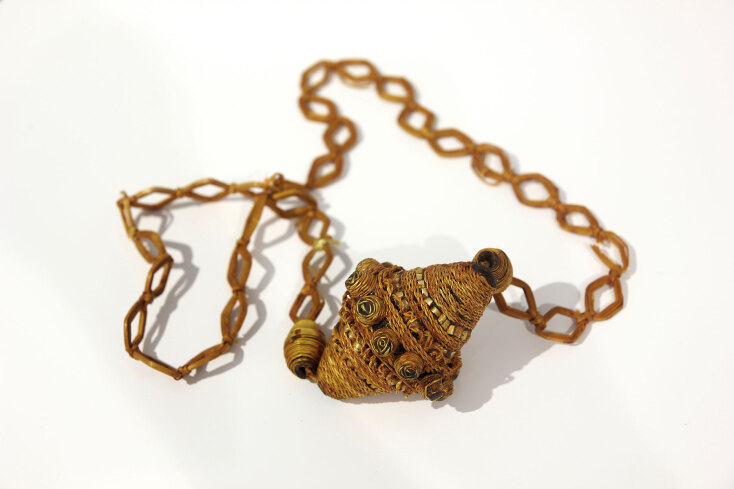 Κολιέ με κερί και άχυρο