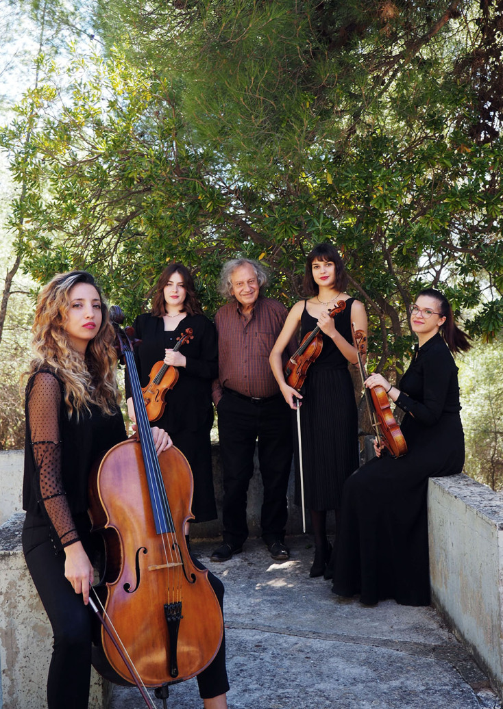 Το κουαρτέτο εγχόρδων «Quadrivium Quartet» με τον μαέστρο Νίκο Φυλακτό 