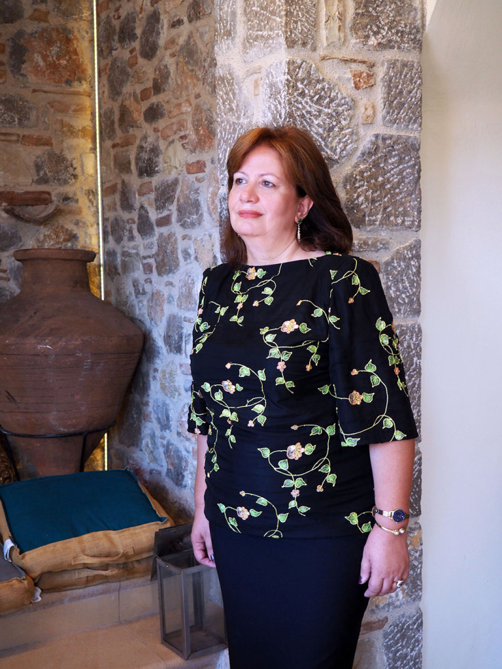 Η Αγγελική Ψακή-Κωβαίου. 