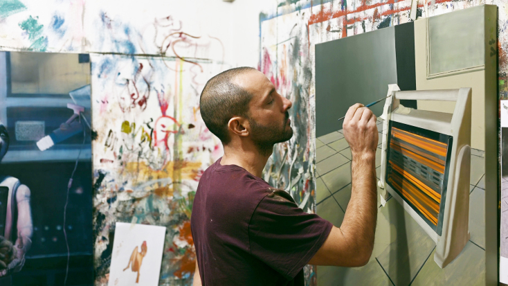 Ο Θοδωρής Μπαργιώτας επί το έργον