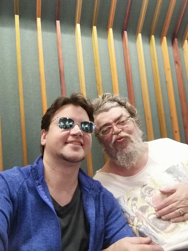 Ο Ιάσονας Λεοντόπουλος και ο Σταμάτης Κραουνάκης. 