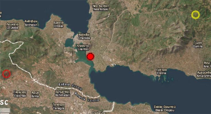 Σεισμός 3,7 Ρίχτερ στη Χαλκίδα