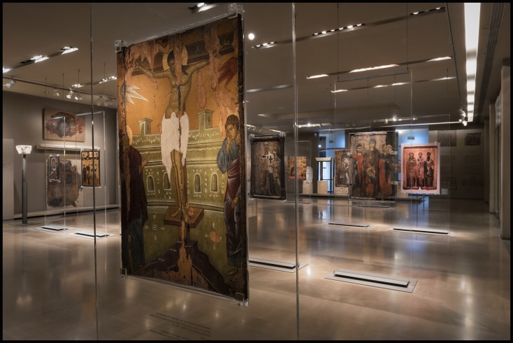 Άποψη από την έκθεση της συλλογής στο Βυζαντινό και Χριστιανικό Μουσείο