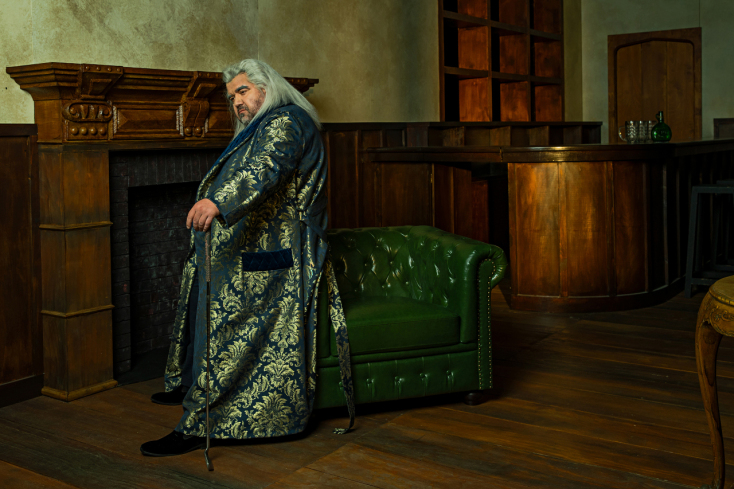 Ο βαρύτονος Δημήτρης Πλατανιάς στον ρόλο του σερ Τζων Φάλσταφ