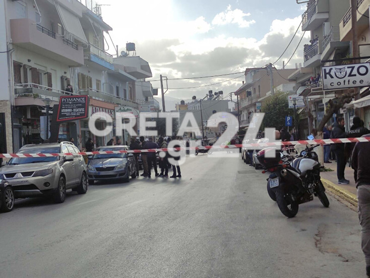 Πυροβολισμοί στο Ηράκλειο της Κρήτης - Στιγμιότυπο από το σημείο όπου καταγράφηκαν