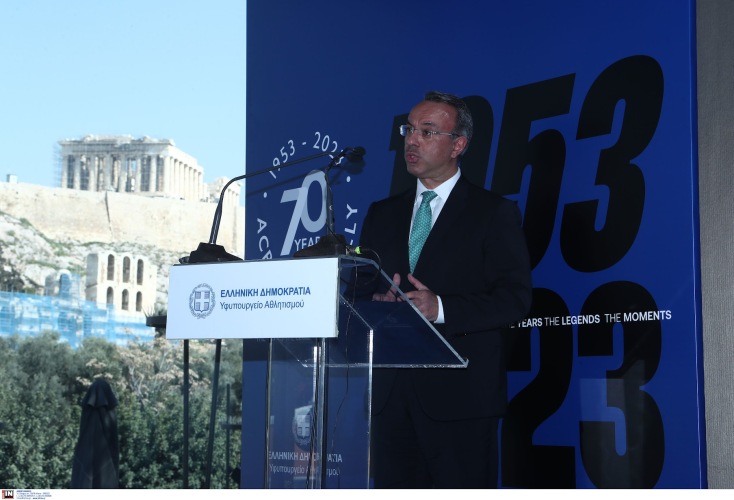 O Χρήστος Σταϊκούρας, Υπουργός Οικονομικών στην εκδήλωση για τα 70 χρόνια Ράλλυ Ακρόπολις