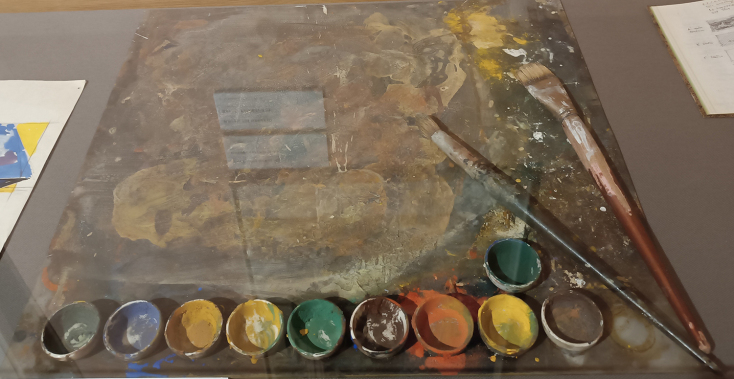 Η παλέτα με τα χρώματα του Γιώργου Βακιρτζή