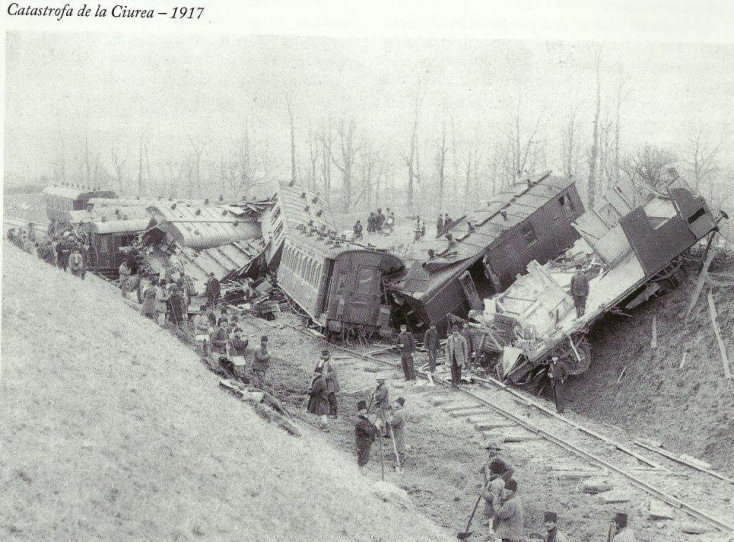 Σιδηροδρομικό δυστύχημα στην Τσούρεα της Ρουμανίας τον Ιανουάριο του 1917