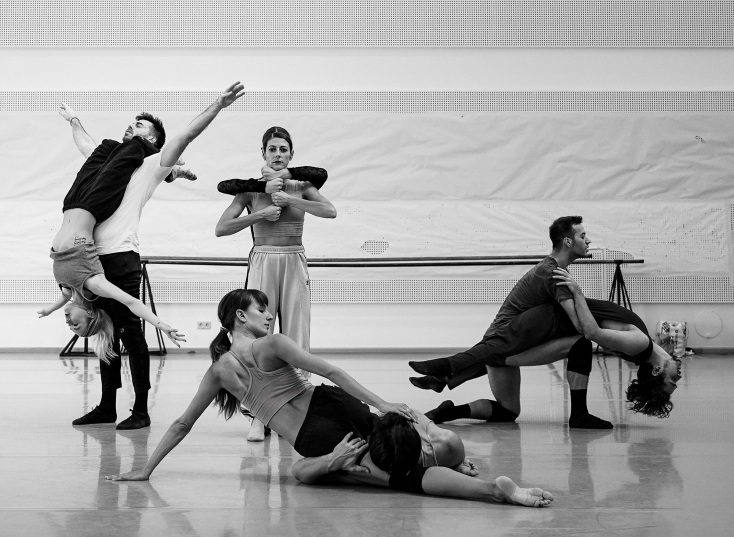 Στιγμιότυπο από την πρόβα για την "Έκλειψη" του Χάρη Γκέκα