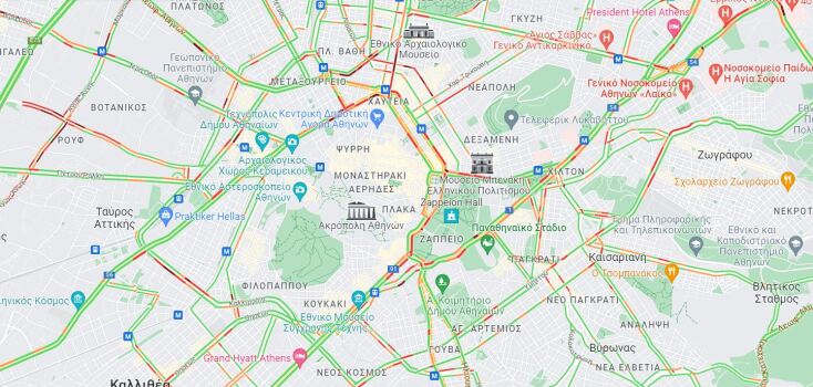 Κυκλοφοριακές ρυθμίσεις στο κέντρο της Αθήνας λόγω των συγκεντρώσεων διαμαρτυρίας