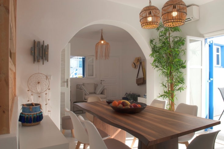 Εσωτερικός χώρος σπιτιού με bamboo