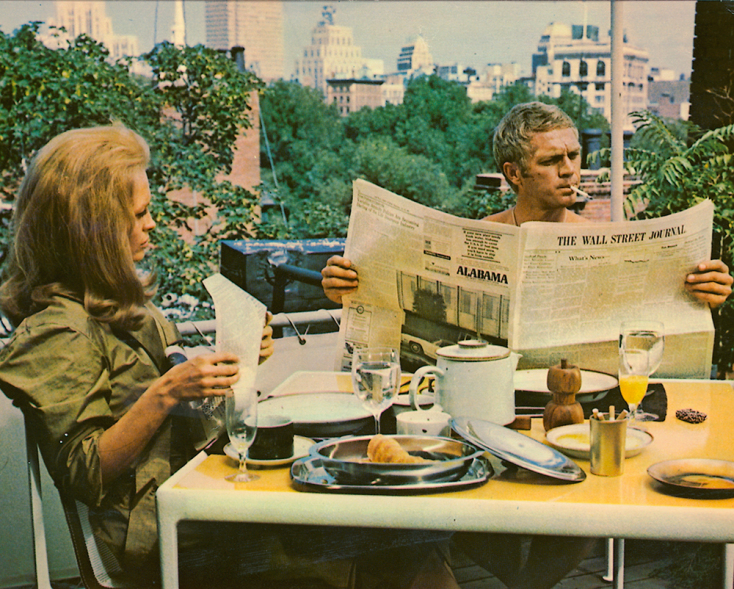 H Faye Dunaway και ο Steve McQueen στην ταινία «The Thomas Crown Affair» © Silver Screen Collection/Getty Images