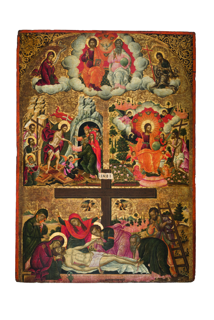 Θεόδωρος Πουλάκης, Η Αγία Τριάδα, η Εις Άδου Κάθοδος και ο Επιτάφιος Θρήνος