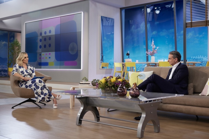 Ο Κυριάκος Μητσοτάκης παραχώρησε σήμερα συνέντευξη στην Ελεονώρα Μελέτη