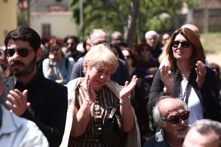 Μυρσίνη Ζορμπά - Η πολιτική κηδεία της πρώην υπουργού Πολιτισμού