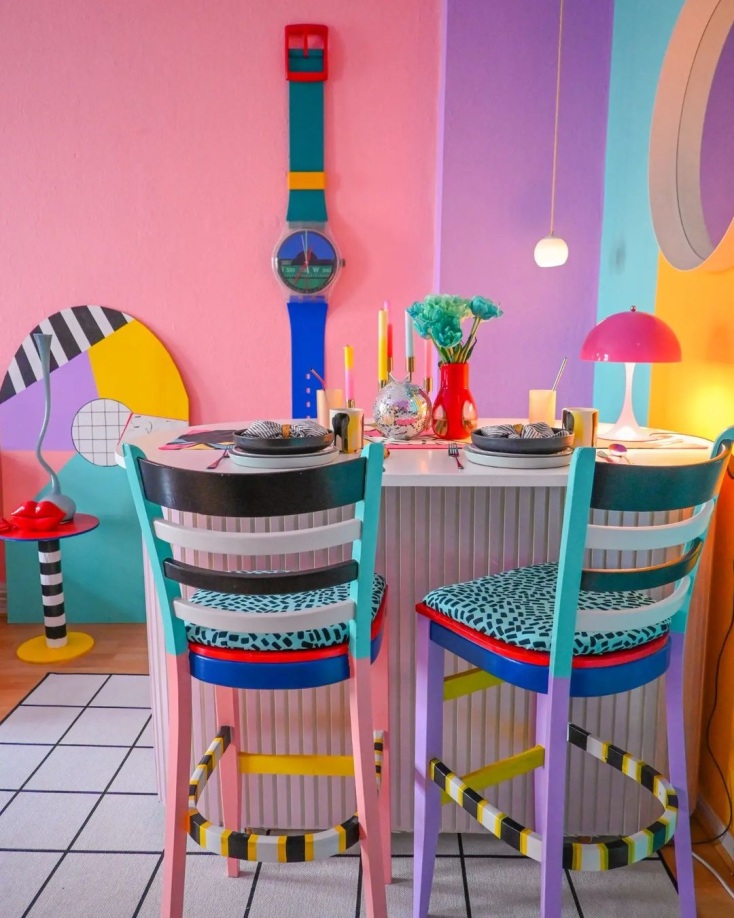 Color Blocking εσωτερική διακόσμηση