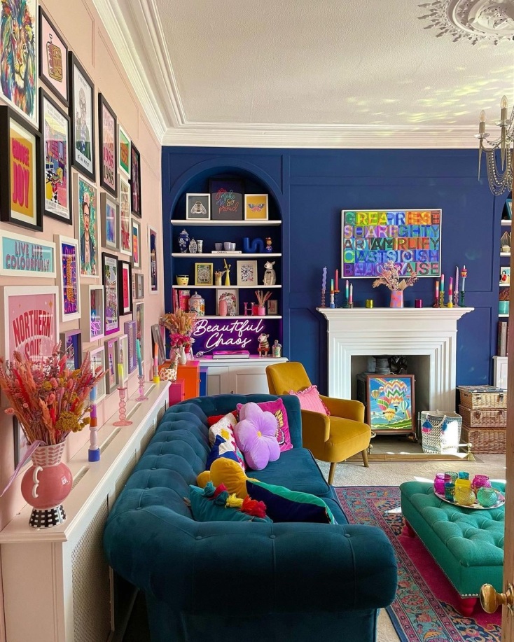 Color Blocking εσωτερική διακόσμηση